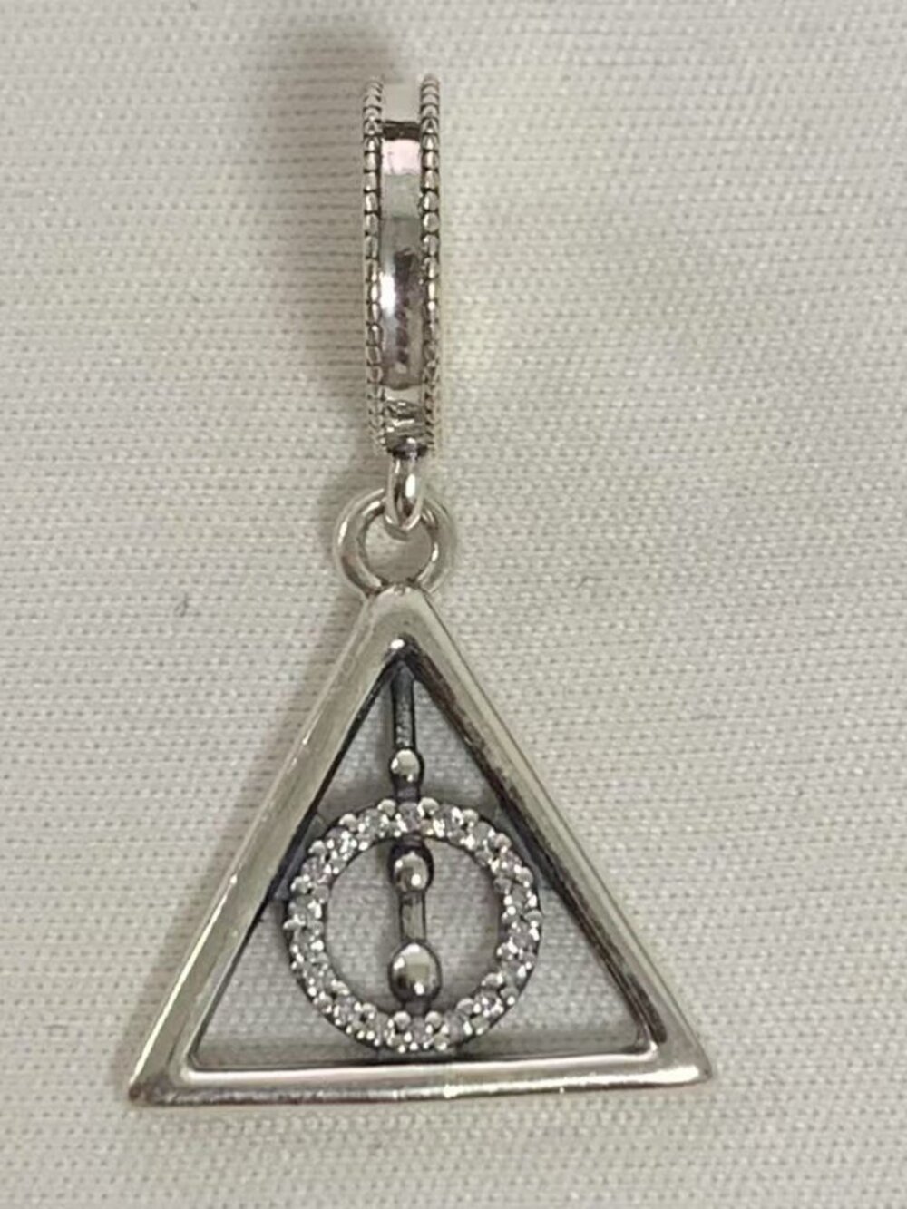 Pandora Harry Potter, Deathly Hallows Dangle Charm, S925 Silver Jewelry